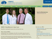 Tablet Screenshot of northwesteyeclinic.com